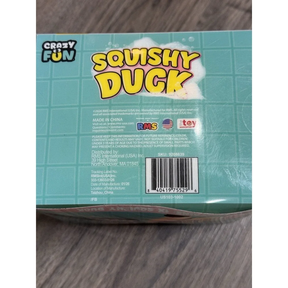 Crazy Fun Jumbo Squishy Duck Squeezy Sensory Toy Viral RMS New Sealed